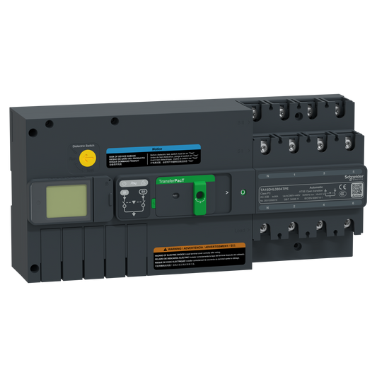 Schneider Electric-TA16D4L0804TPE-TransferPacT Active TA160 - inverseur de sources - LCD - 80A - 4P - 400Vca