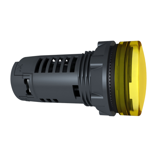 Schneider Electric-XB5EVG8-Harmony XB5 - voyant lumineux compact DEL - Ø22 - jaune - 120V - vis étrier