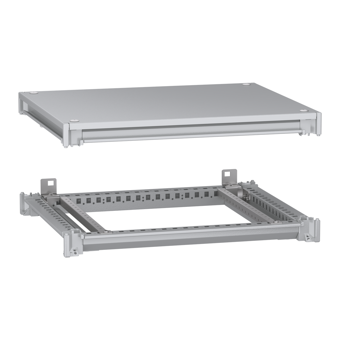 Schneider Electric-NSYSFNC65-PanelSeT SFN Kit - cadre supérieur et inférieur - 600x500 mm (Hxl)