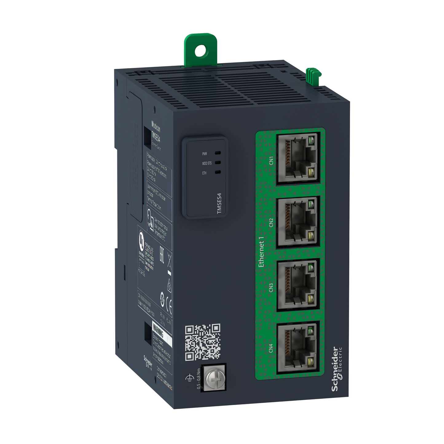 Schneider Electric-TMSES4-Modicon TMS - Smart module switch Ethernet avec 4 ports RJ45 et son adresse IP