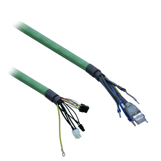 Schneider Electric-FCE307090A200-CABLE HYBRIDE LXM62-SC005 INOXYDABLE 16M