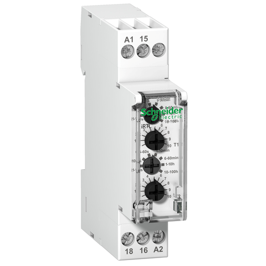 Schneider Electric-A9E16069-Acti9, RTL, relais temporisé clignoteur 1OF 24...240VCA 24VCC