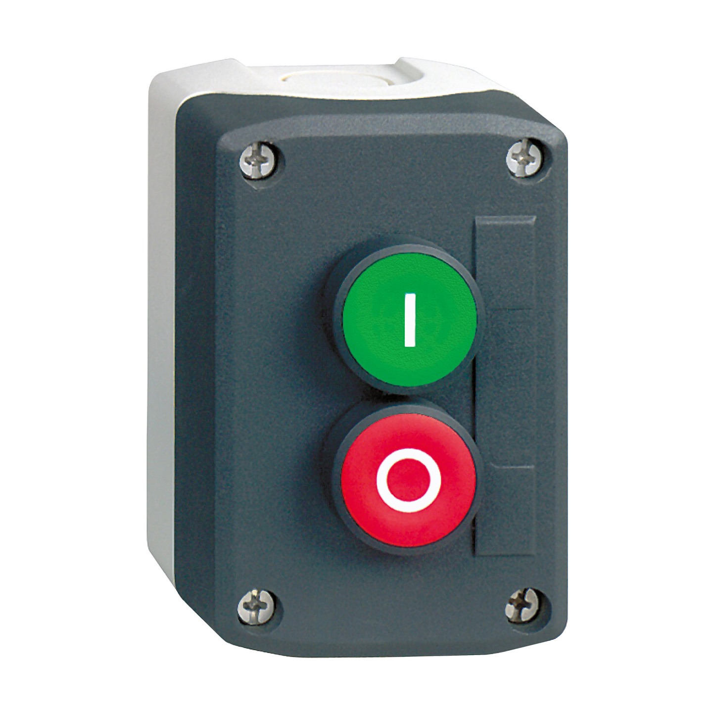 Schneider Electric-XALD214-Harmony boite - 2 boutons poussoirs Ø22 - vert /rouge dépassant