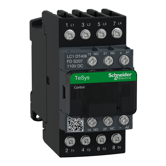 Schneider Electric-LC1DT406FDS207-TeSys D - Contacteur tesys lc1d 4p ac1 440v 40 a bobine 110 v cc