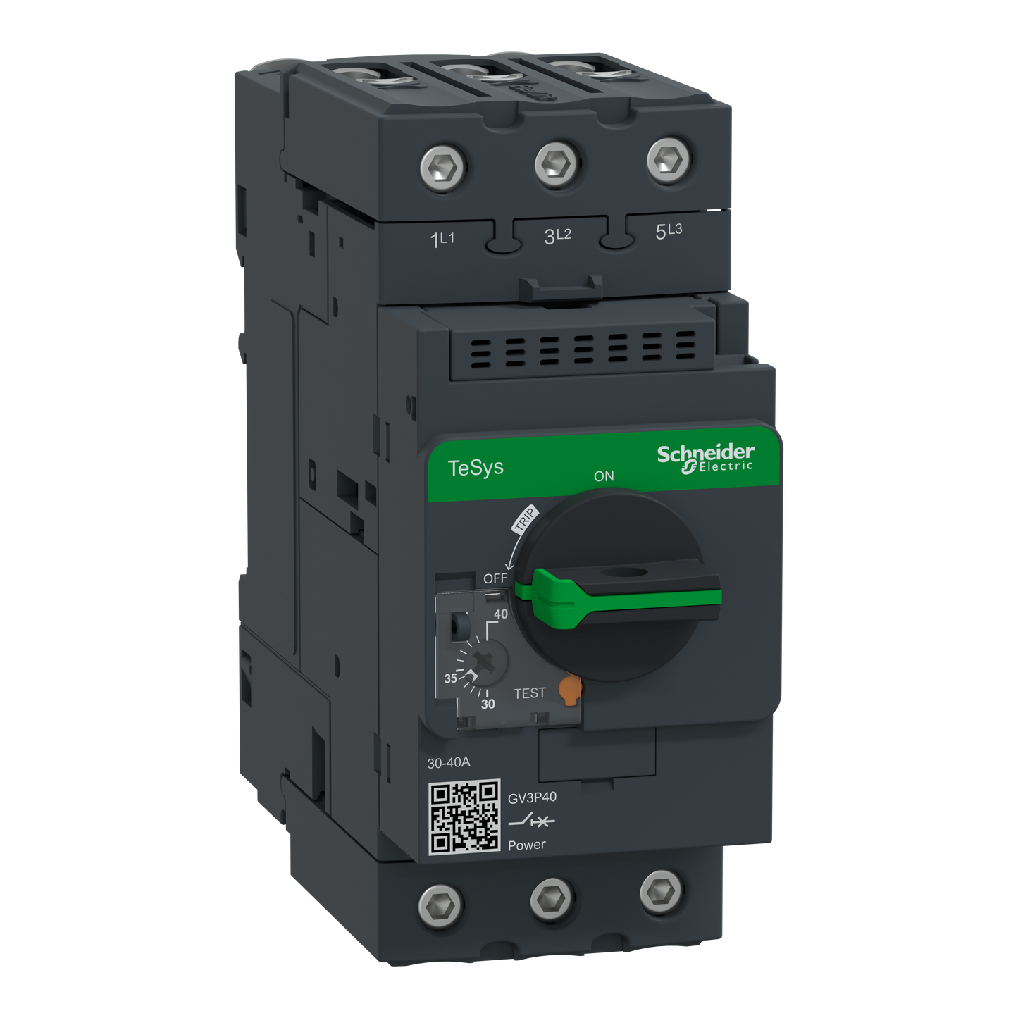 Schneider Electric-GV3P40-TeSys - disjoncteur moteur magnéto-thermique GV3 - 3P - 30A à 40A - Everlink BTR