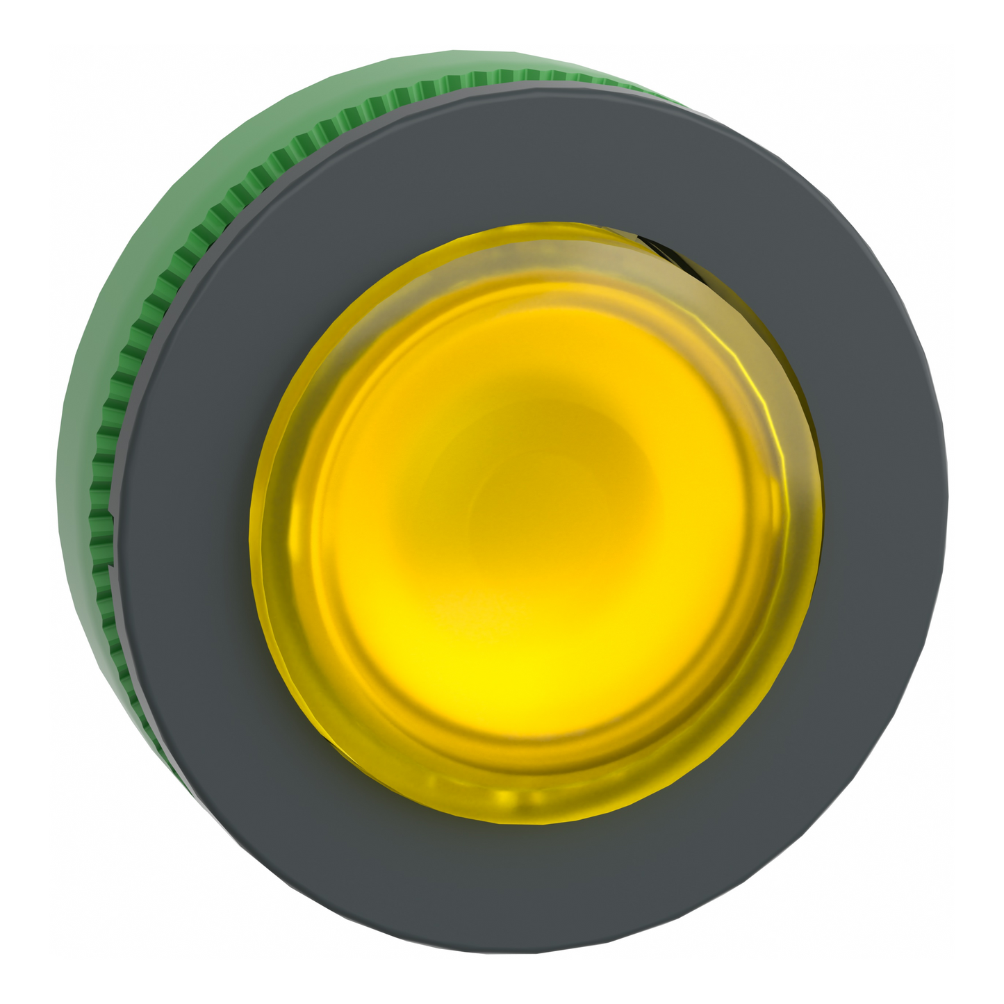 Schneider Electric-ZB5FW183-Harmony XB5 - tête bouton poussoir lum DEL - flush - dépassant - jaune