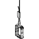 Schneider Electric-KBB40ZFSU-Canalis KBB - étrier universel pour cable acier