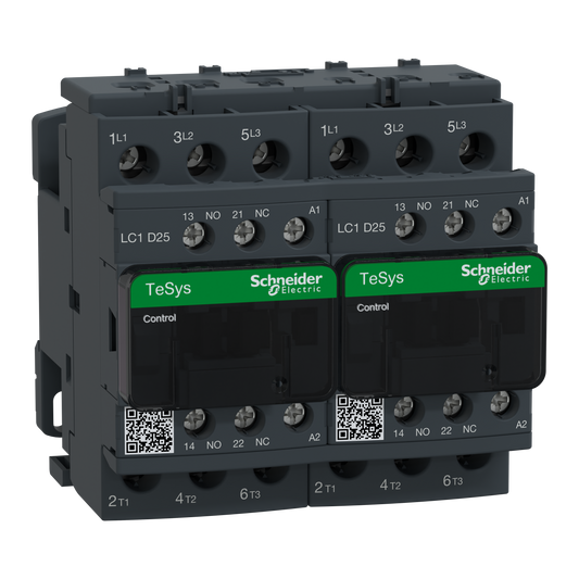 Schneider Electric-LC2D25M7-TeSys LC2D - contacteur inverseur - 3P - AC-3 440V - 25A - bobine 220Vca