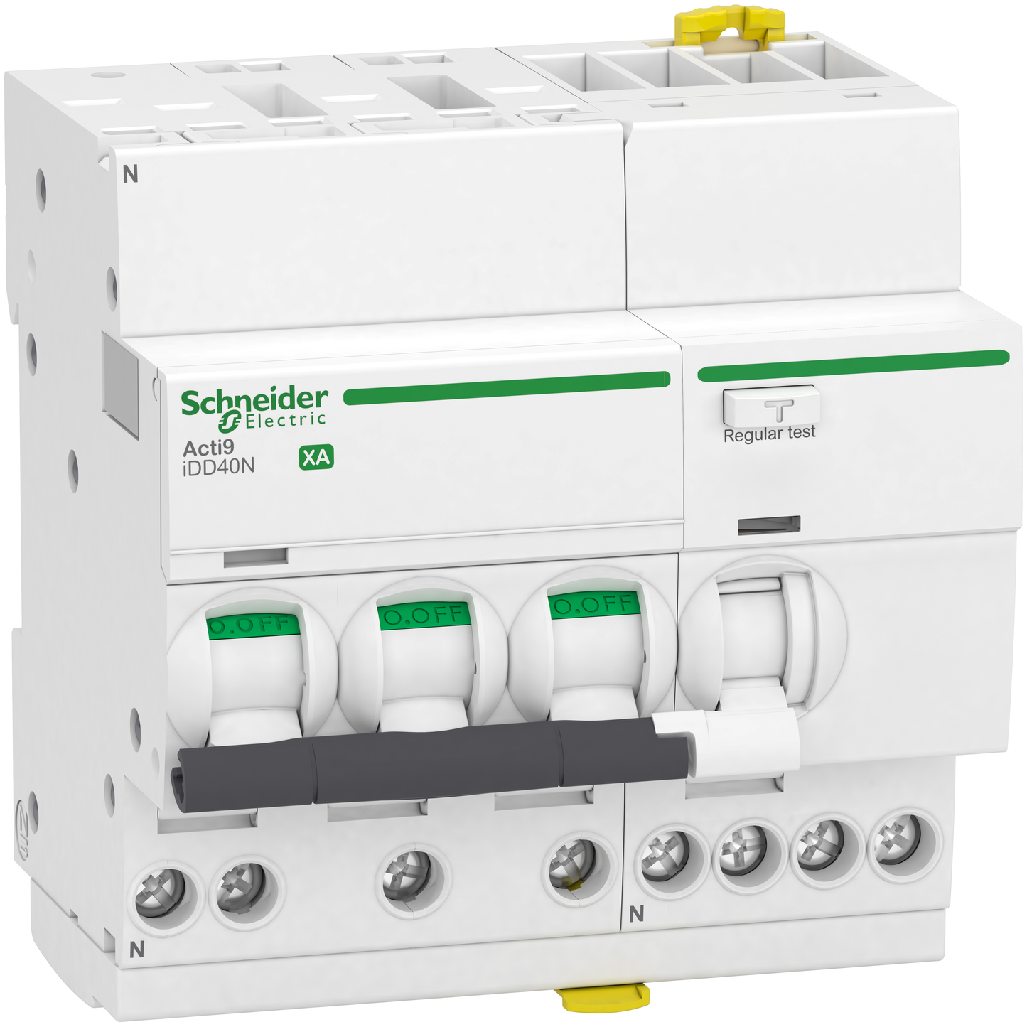 Schneider Electric-A9DP3716-Acti9 iDD40N XA - Disj. dif. auto - 3P+N 16A - Crb C - 6000A/10kA - 30mA Type AC
