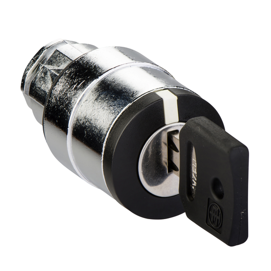 Schneider Electric-ZB4BG2K1132A-Harmony XB4 - tête bouton tournant à clé 1132A - Ø22 - 2 pos fix - retr G