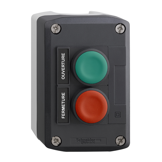 Schneider Electric-XALD241-Harmony boite - 2 boutons poussoirs Ø22 - vert /rouge