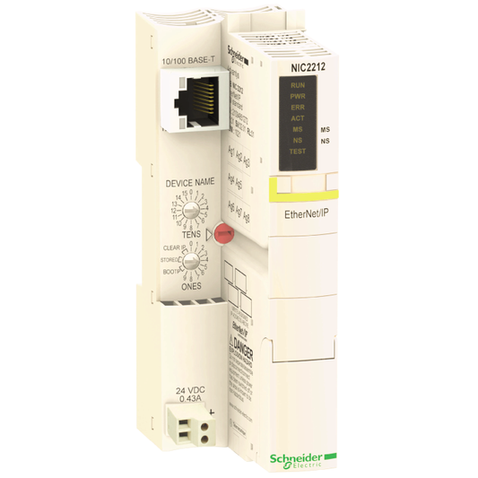 Schneider Electric-STBNIC2212-Advantys STB - module d'interface réseau standard - ethernet/IP - 10 à 100Mbit/s
