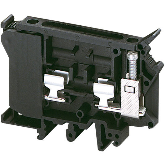 Schneider Electric-NSYTRV42SF6-Borne à vis sectionn. à fusible 63x32mm - support pivotant - 2 pts 16mm² - noir