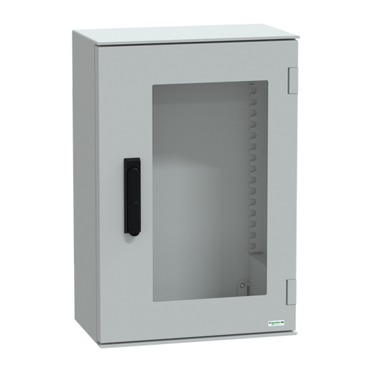 Schneider Electric-NSYPLM64TVG-Thalassa - Coffret 647x436x250 - Porte vitrée fermeture 3 pts - IP66 Ral7035