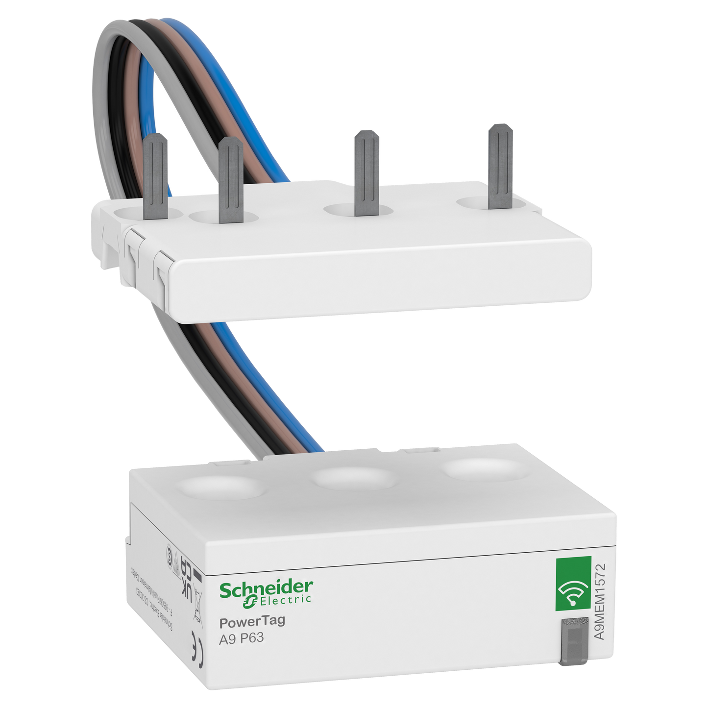 Schneider Electric-A9MEM1572-PowerTag - Capteur de mesure radiofréquence - DT40 - 3P+N - 63A - aval