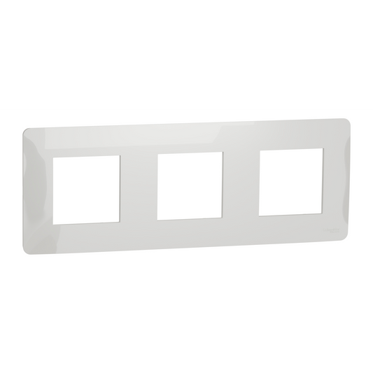 Schneider Electric-NU200618W-Reconditionné - Unica Studio - plaque de finition - Blanc - 3 postes
