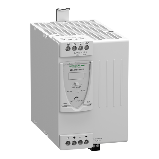 Schneider Electric-ABL8RPS24100-Phaseo ABL8 - alimentation à découpage - 10A - 200 à 500V mono/biphasé - 24Vcc