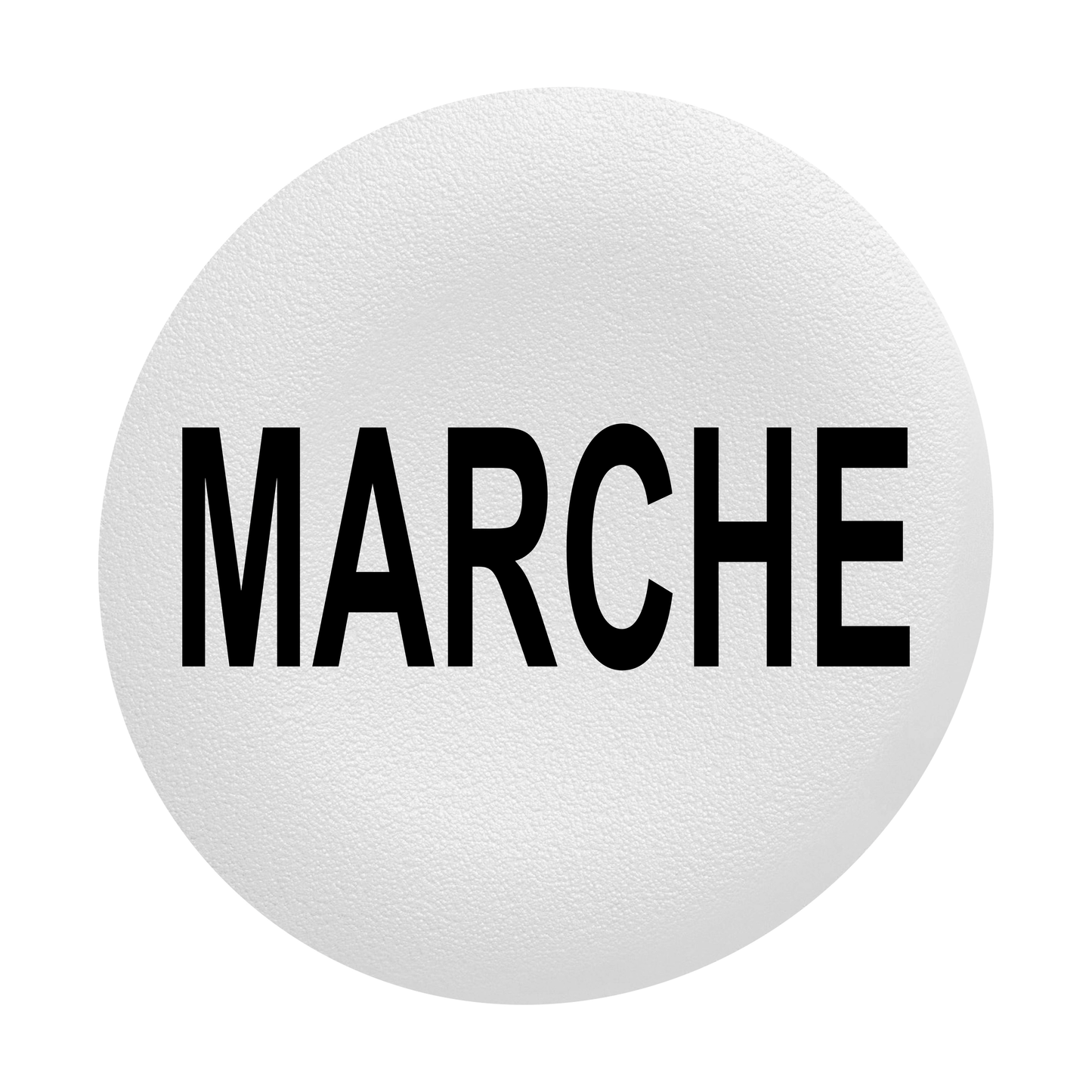 Schneider Electric-ZBAF142-Harmony - capsule pr bouton poussoir - Ø22 - affleurant lisse - 'MARCHE' - blanc