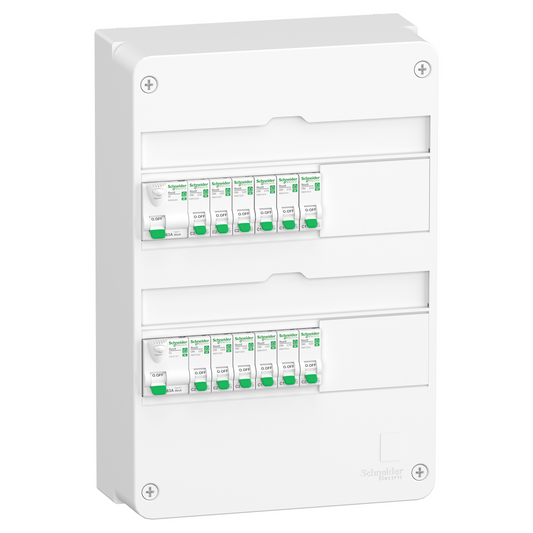 Schneider Electric-R9HPNFC15124P-Resi9, Tableau standard logement type T3 T4 - 2 rangées, technologie XE