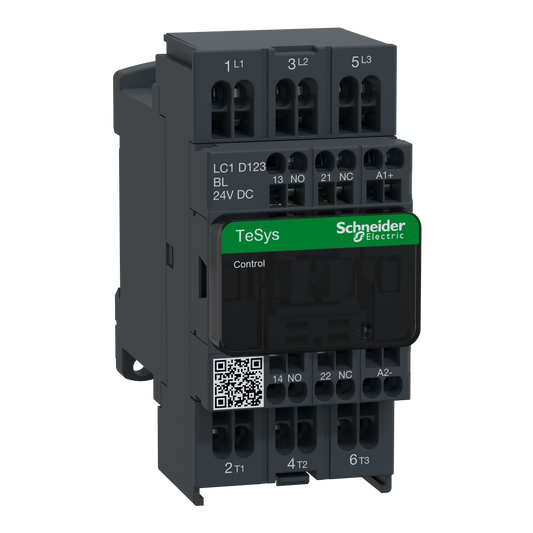 Schneider Electric-LC1D123BL-TeSys LC1D - contacteur - 3P - AC-3 440V - 12A - bobine 24Vcc