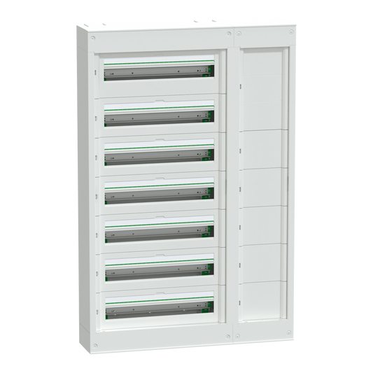 Schneider Electric-LVSSD724-PrismaSeT S - coffret saillie plastique & métal 7 rangées 24 modules + Gaine