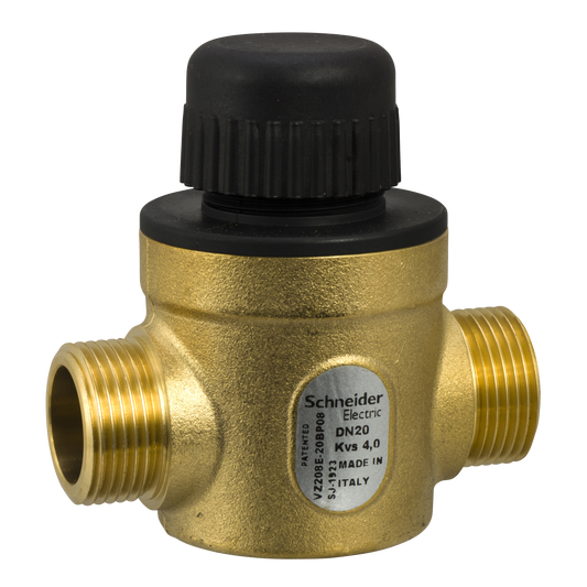 Schneider Electric-VZ208E-20BP08-Vanne 2 voies laiton filetée PN16 DN20 Kv4 course 2,5mm