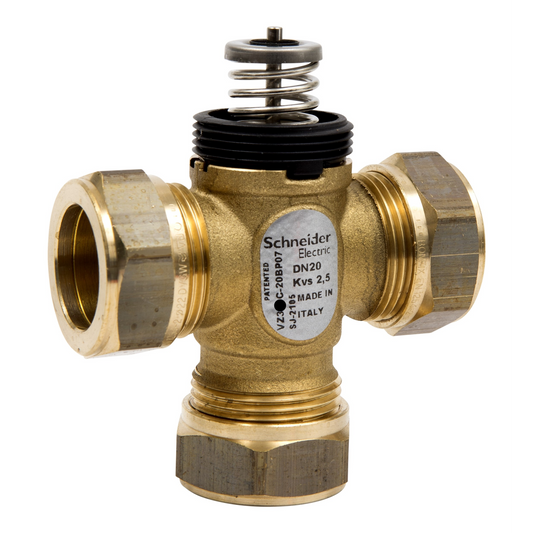 Schneider Electric-VZ308C-20BP07-Vanne 3 voies aiton à compression PN16 DN20 Kv2,5 course 2,5mm