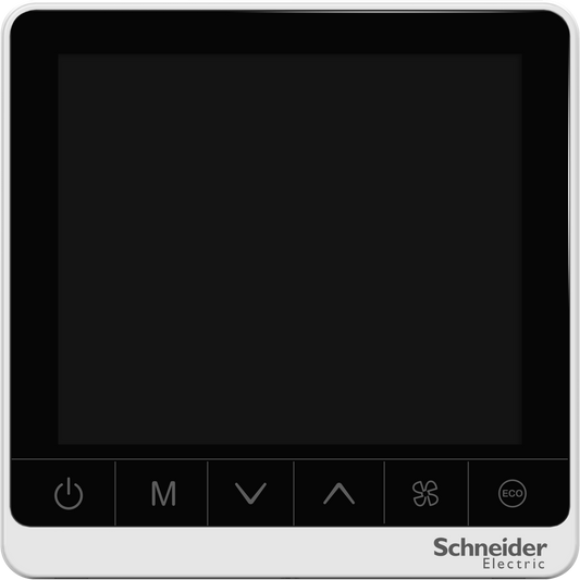 Schneider Electric-TC907-3A4DLSA-BMS - thermostat ventilo-convecteur 4 tubes - On/Off - sonde - 240V - noir/blanc