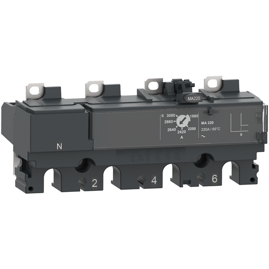 Schneider Electric-C256MA220-ComPacT NSX - Déclencheur magnétique - MA 220A - 4P3D pour NSX250