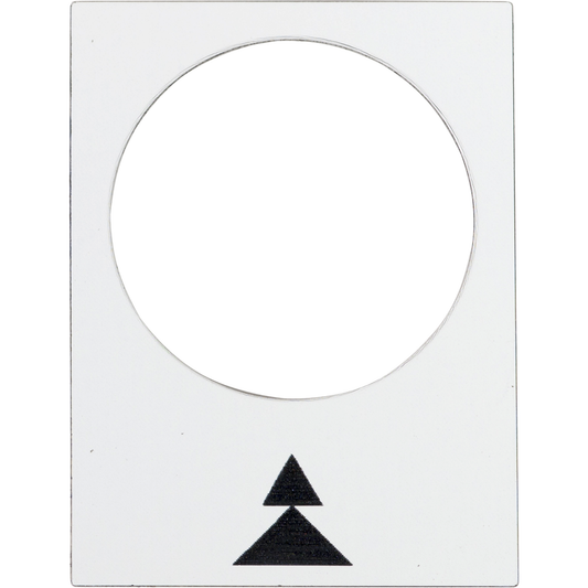 Schneider Electric-ZB2BY4909-Harmony - étiquette - 30x40mm - blanc - droite PV-GV