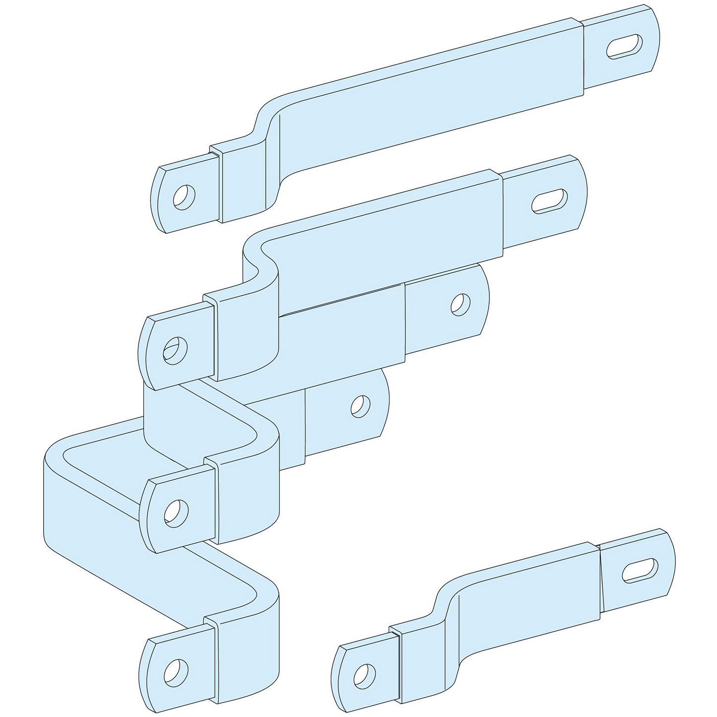 Schneider Electric-LVS04454-PrismaSeT P - Liaison JdBV NSX400/630 - horizont. fixe maneton - 4P