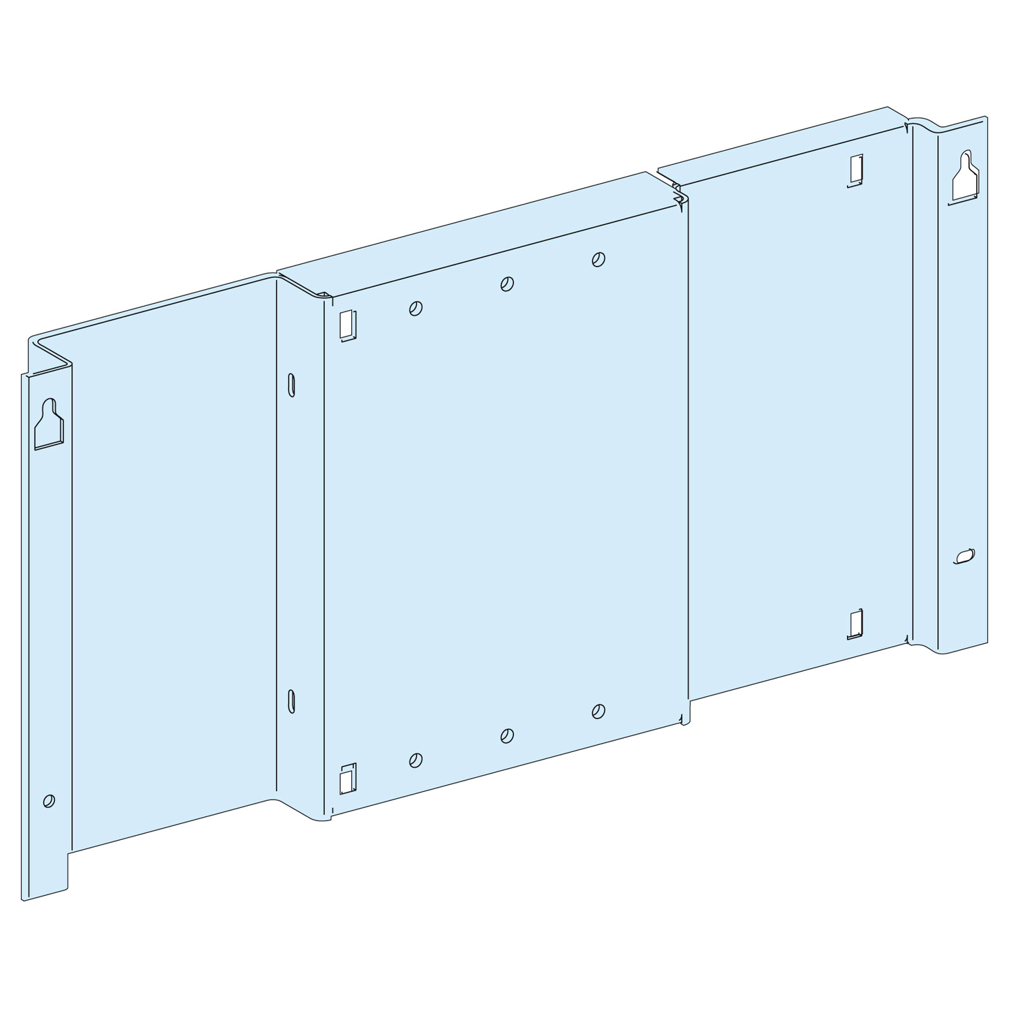 Schneider Electric-LVS03074-PrismaSeT G - Platine NSX630 vertical - fixe - Cde rotative - RAL9003
