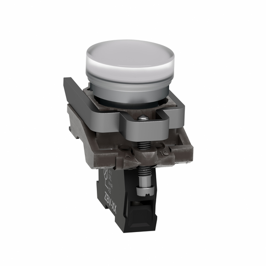 Schneider Electric-XB4BV61-Harmony XB4 - voyant lumineux BA9s - Ø22 - blanc - direct 250V max - vis étrier