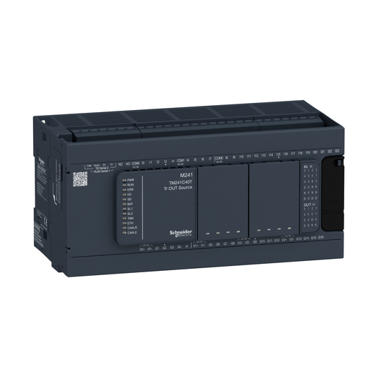 Schneider Electric-TM241C40T-Modicon M241, contrôleur 40E/S PNP, 2 ports série, 24VCC