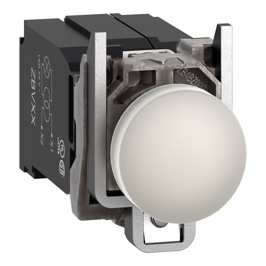 Schneider Electric-XB4BV5B1-Harmony XB4 - voyant lumineux DEL - Ø22 - blanc - alim transfo 400V - vis étrier