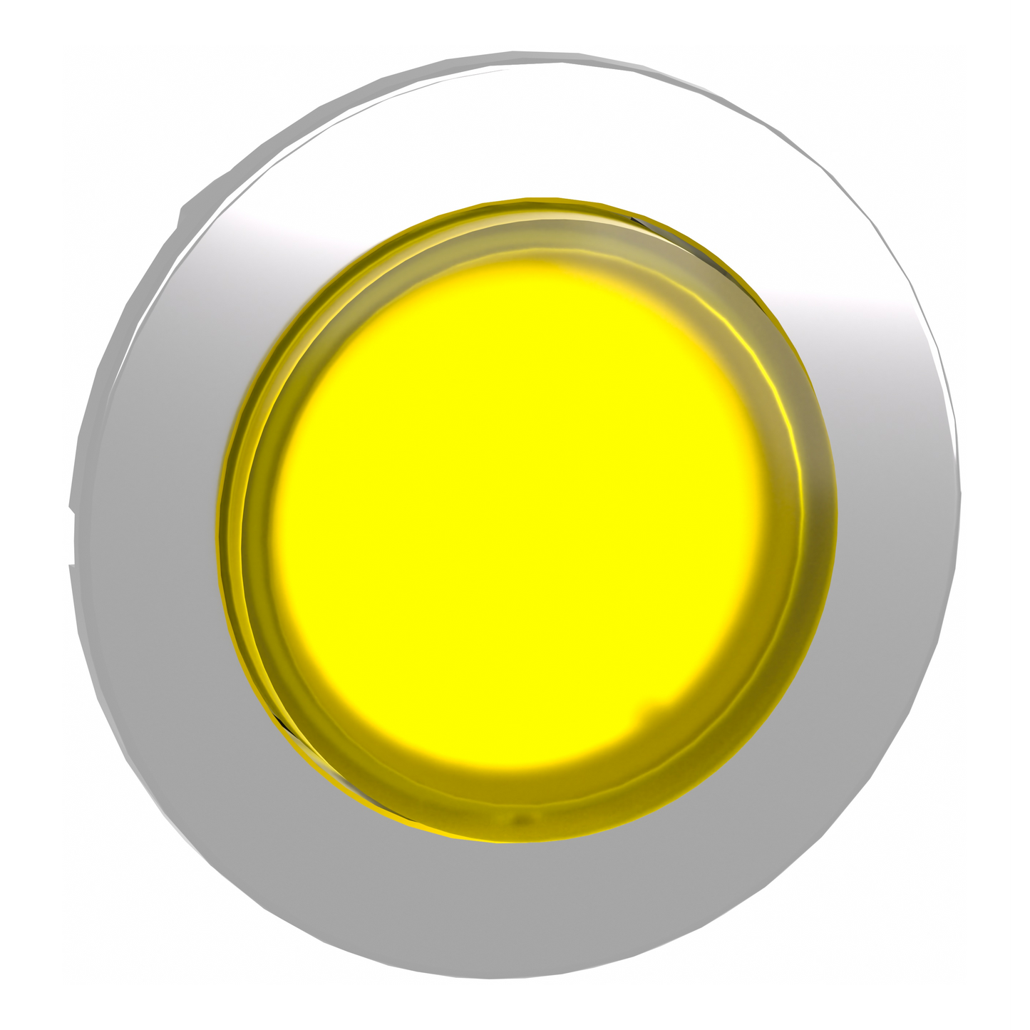 Schneider Electric-ZB4FW183-Harmony XB4 - tête bouton poussoir lum DEL - flush - dépassant - jaune