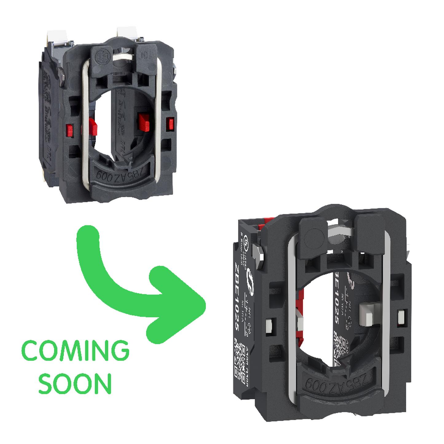 Schneider Electric-ZB5AZ1045-Harmony XB5 - corps de bouton - 2O - raccordement bornes push in