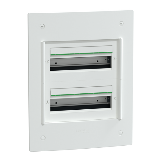 Schneider Electric-LVSXS213-PrismaSeT XS - Coffret encastré 2 rangées 13 modules - sans porte
