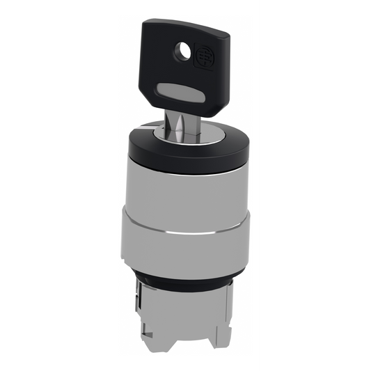 Schneider Electric-ZB4BG2F034-Harmony XB4 - tête bouton tournant à clé F034 - Ø22 - 2 pos fix - retr G