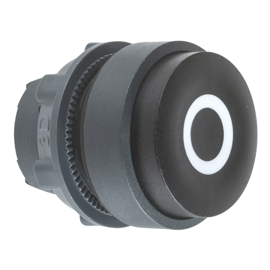 Schneider Electric-ZB5AL232-Harmony XB5 - tête bouton poussoir à impulsion - Ø22 - dépassant - marqué - noir
