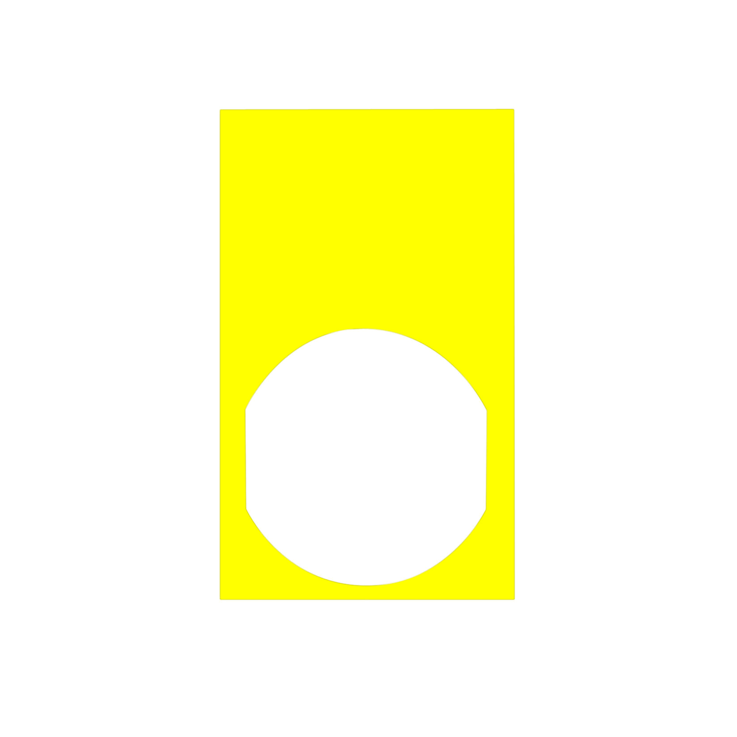 Schneider Electric-ZBY61101-Harmony - Etiquette 30 x 50 jaune pour marquage noir