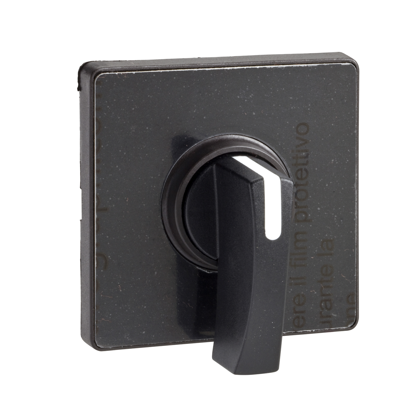 Schneider Electric-KAD1H-Harmony - tête de manoeuvre - 60x60mm - noir - crosse noire - marquage à graver
