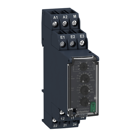Schneider Electric-RM22UA33MT-Harmony Control RM22 - relais sur/sous-tension - 15 à 500V - 2OF - 380 à 415Vca
