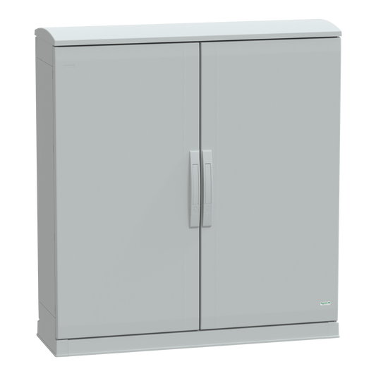 Schneider Electric-NSYPLAZT10103G-Thalassa - Armoire polyester socle + toit 1000x1000x320 - IP44 Ral 7035