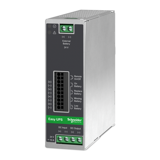 Schneider Electric-BVS480XDPDR-Easy UPS 480 W entrée 24VCC sortie 24VCC 20A montage sur rail DIN sans batterie