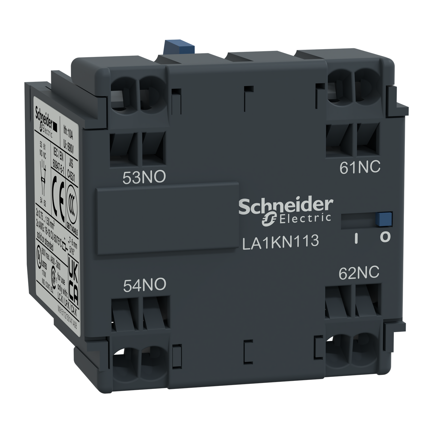 Schneider Electric-LA1KN023-TeSys CA - bloc de contacts auxiliaires - 0F+2O - bornes à ressort