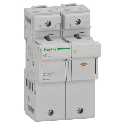 Schneider Electric-A9GSB692-ACTI9 SBI - porte-fusible - 1P+N - 125A - pour fusible 22x58mm