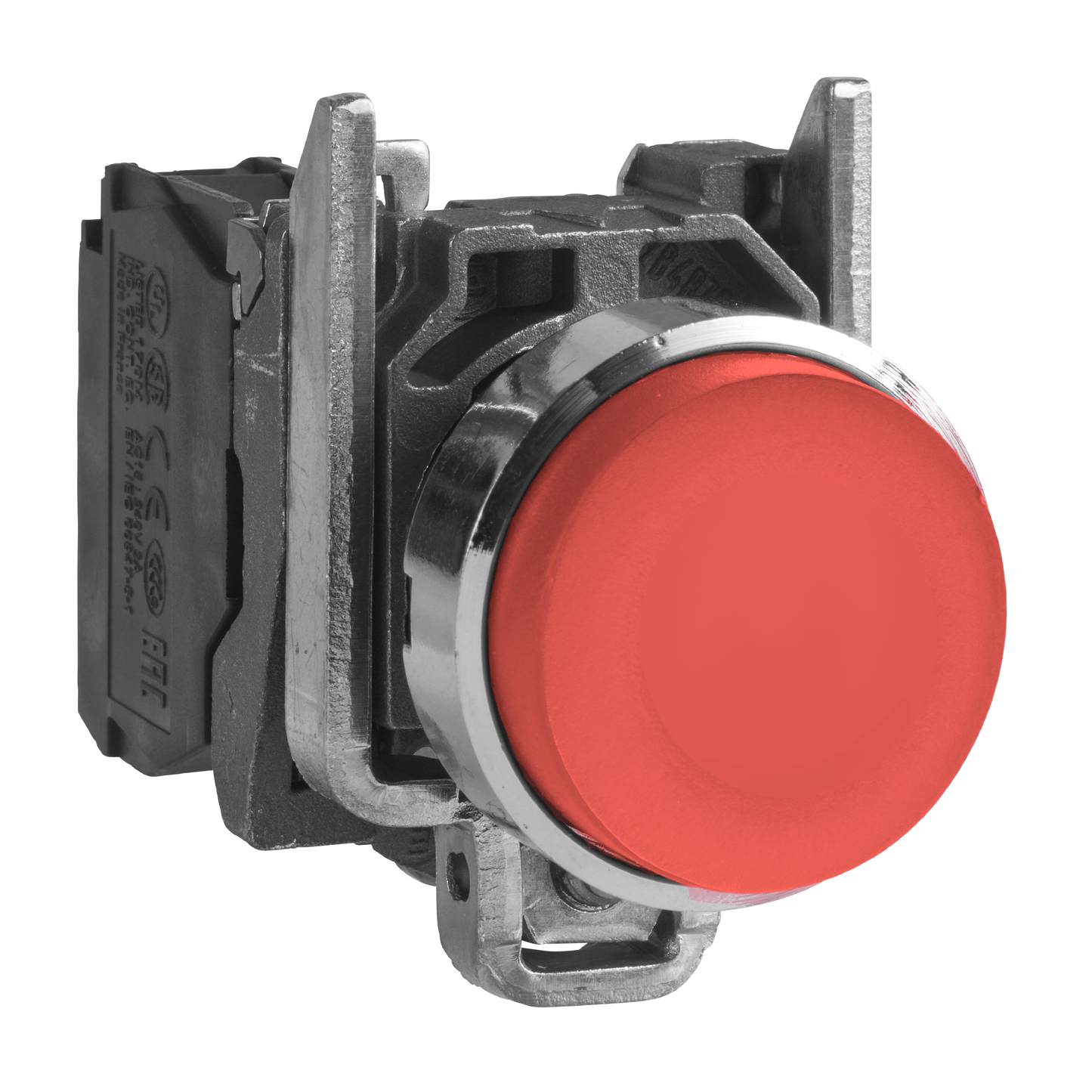 Schneider Electric-XB4BL41-Harmony XB4 - bouton poussoir à impulsion - Ø22 - dépassant - rouge - 1F - vis