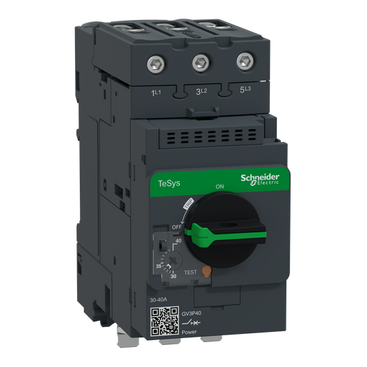 Schneider Electric-GV3P401-TeSys - disjoncteur moteur GV3 - 3P - 30A à 40A - Everlink BTR (1 bornier)