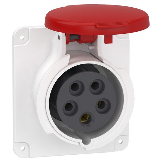Schneider Electric-PKF16G435-Mureva - socle de prise droite -16A -3P+N+T - 380-415 V CA- IP44 - à vis